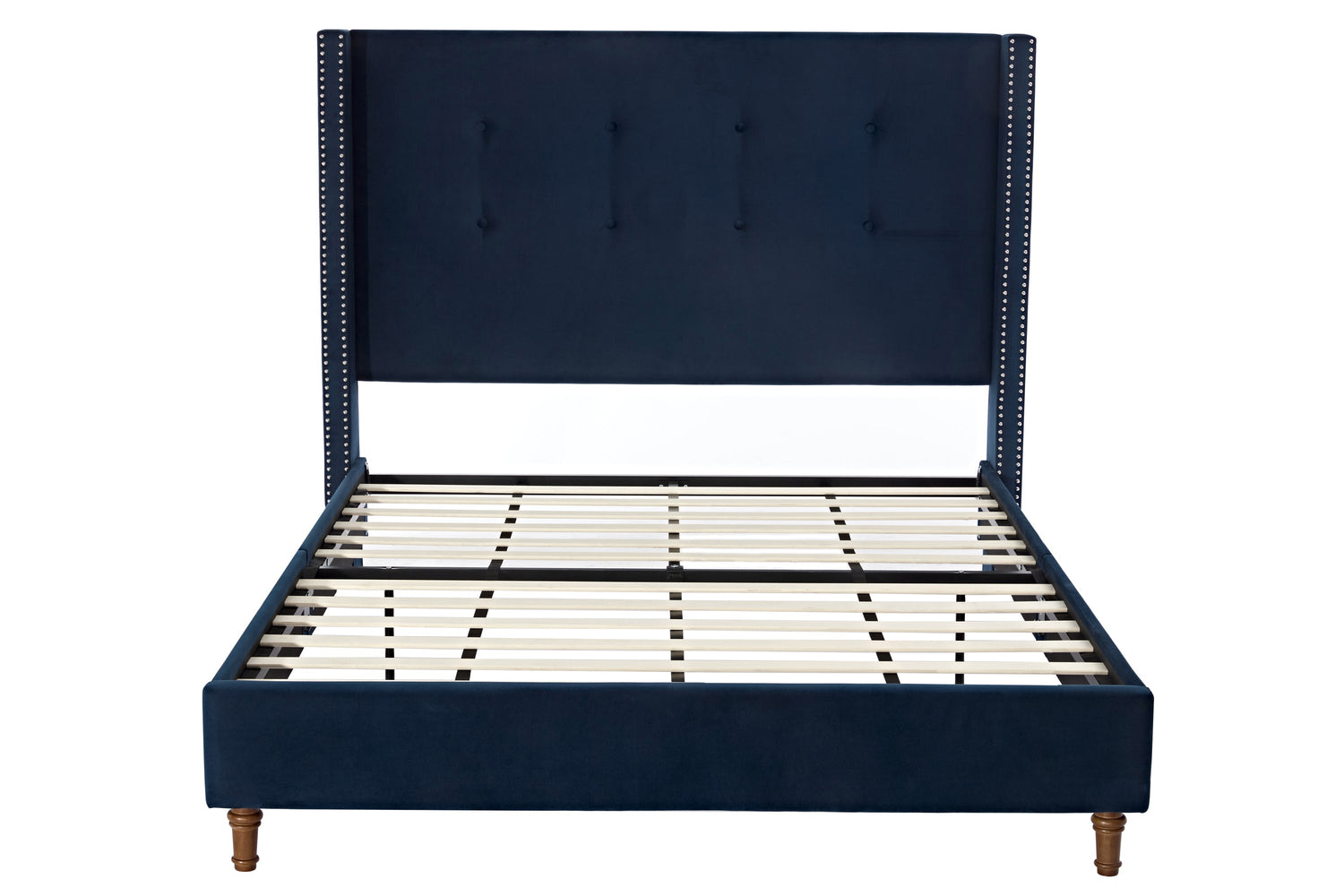 Luxury Wingback Upholstered Bed Frame