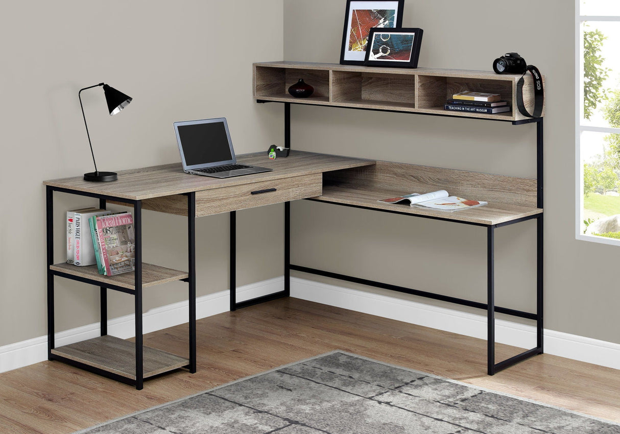 Computer Desk, Home Office, Corner, Storage Drawers, L Shape, Contemporary & Modern