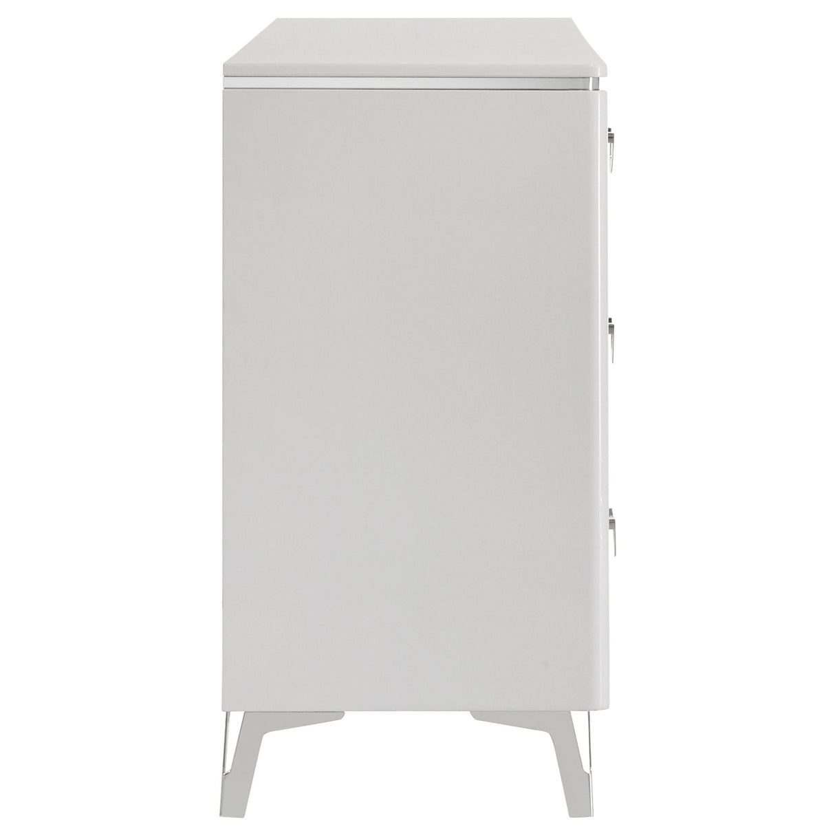 Cassia 6-drawer Bedroom Dresser Cabinet White High Gloss