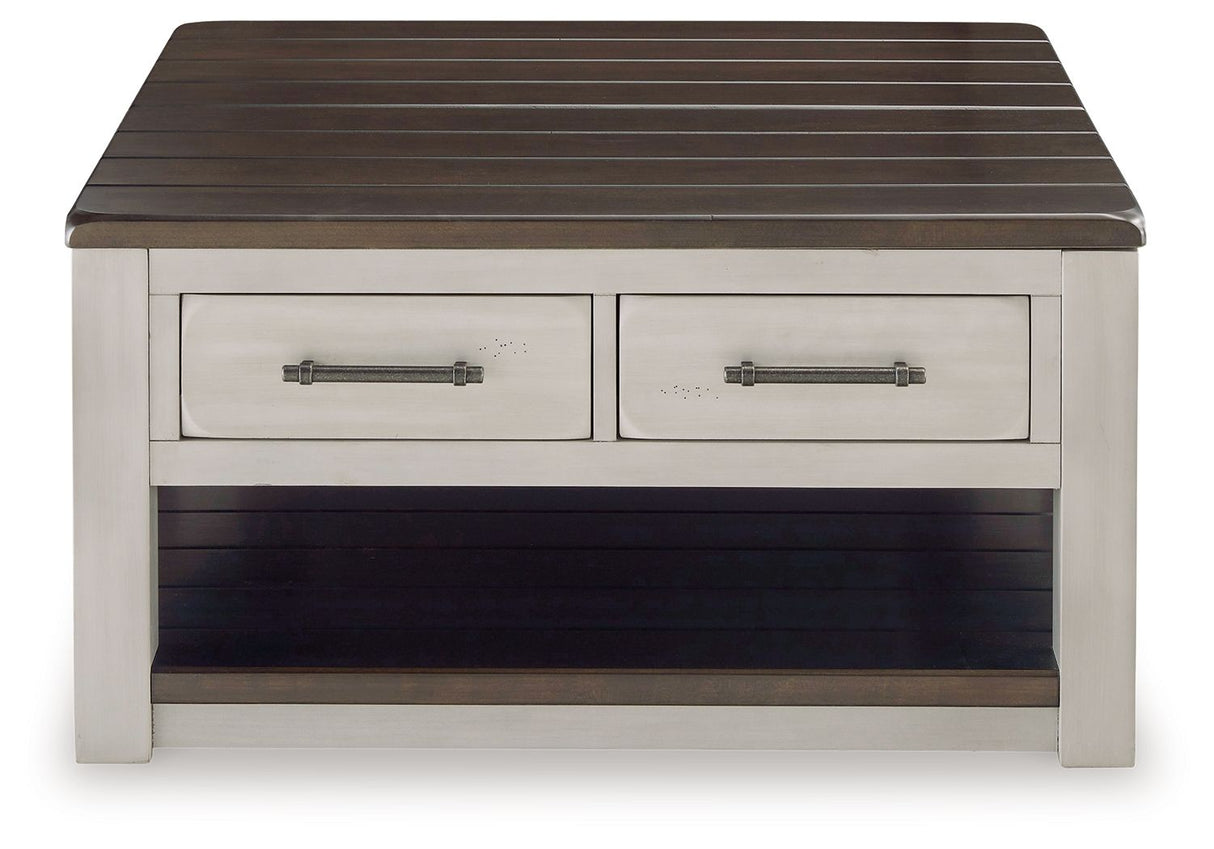 Darborn - Lift Top Cocktail Table - Gray / Brown