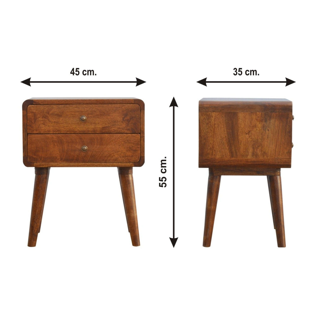 Curved Nightstand