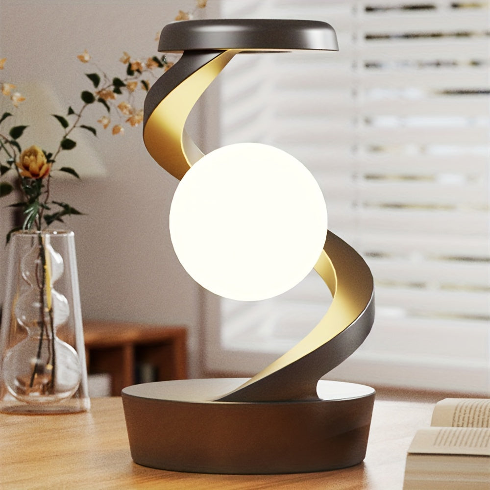 Wireless Charging RGB Lamp – Floating LED Desk Light for Bedside & Home Decor