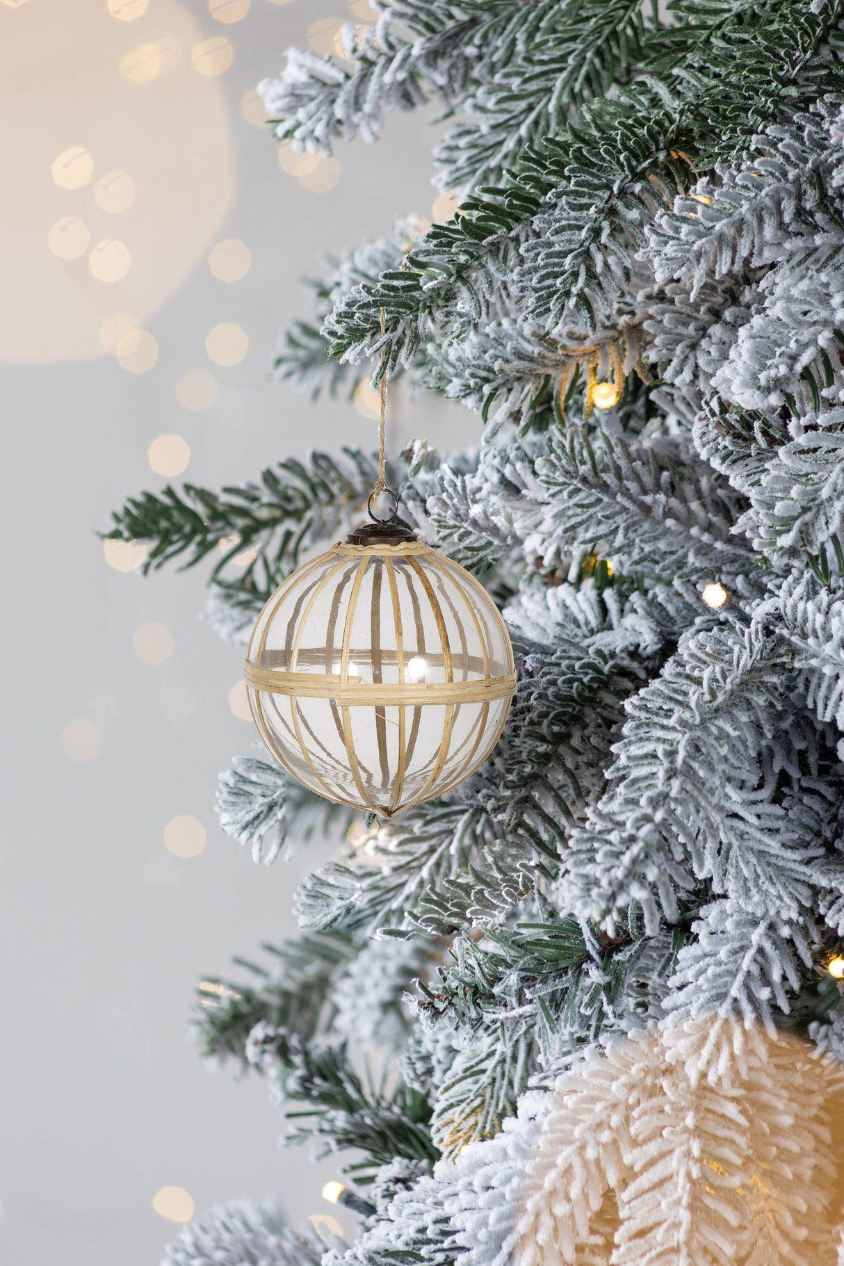 D5" X-Mas Hanging Ornament, Set of 2