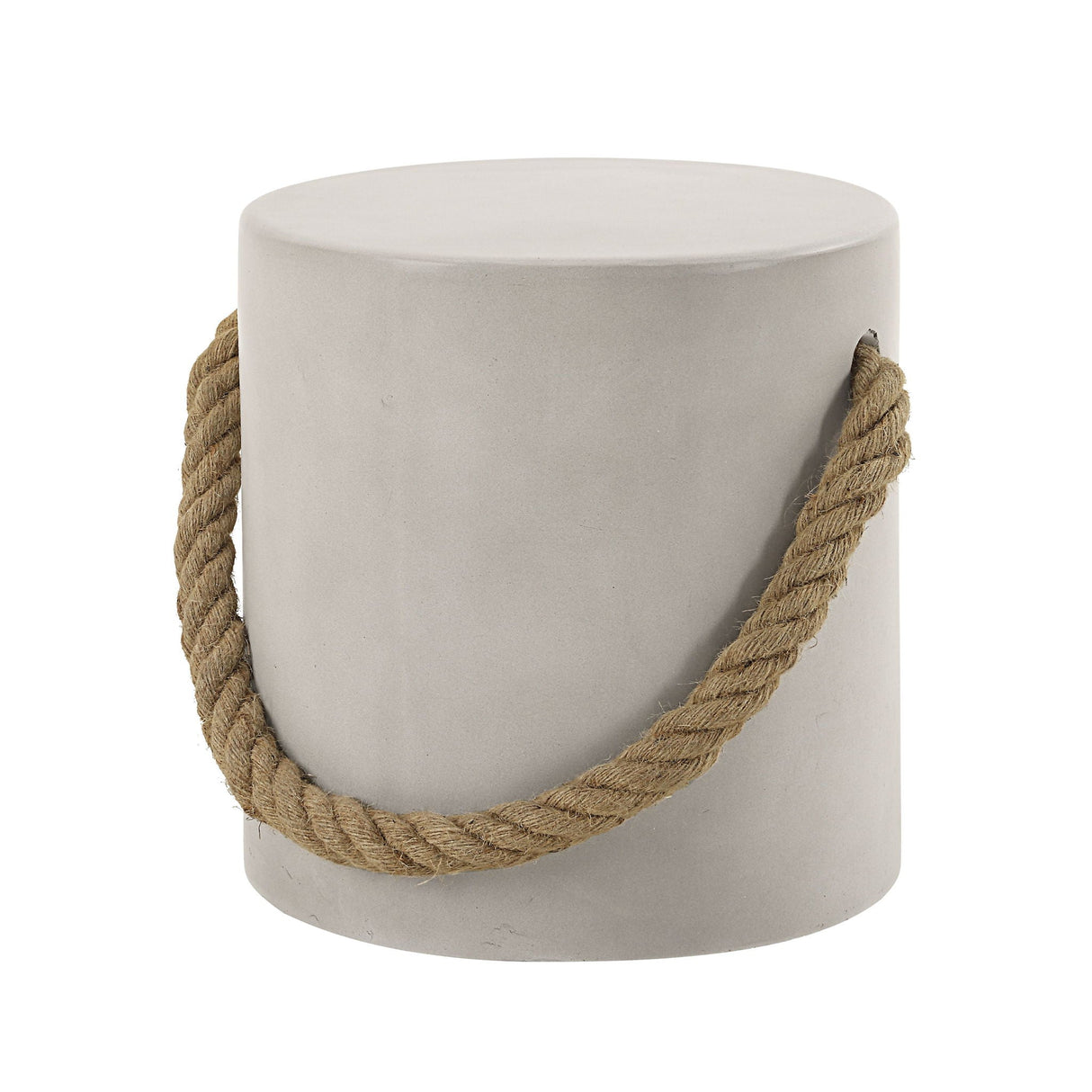 Gene Fiber Concrete Accent Table - Gray