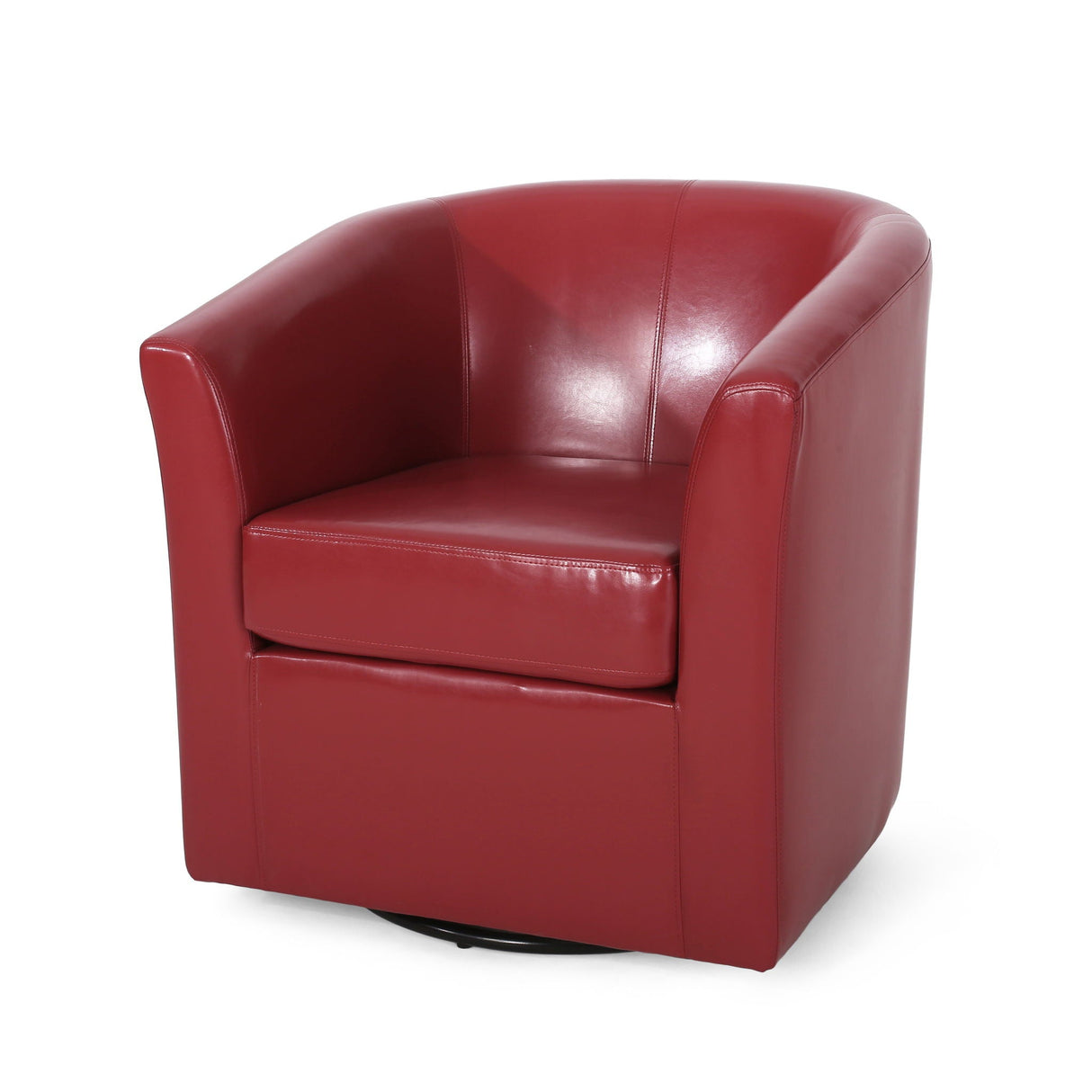 Melodize Swivel Club Chair With Barrel Shape Design