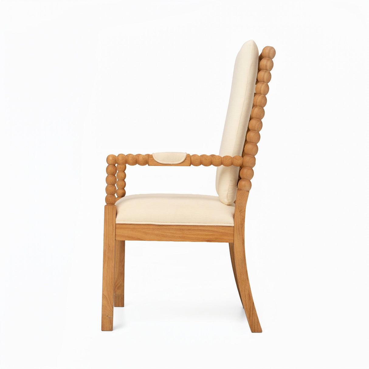 Set of 2 Rubber Wood Dining Chairs