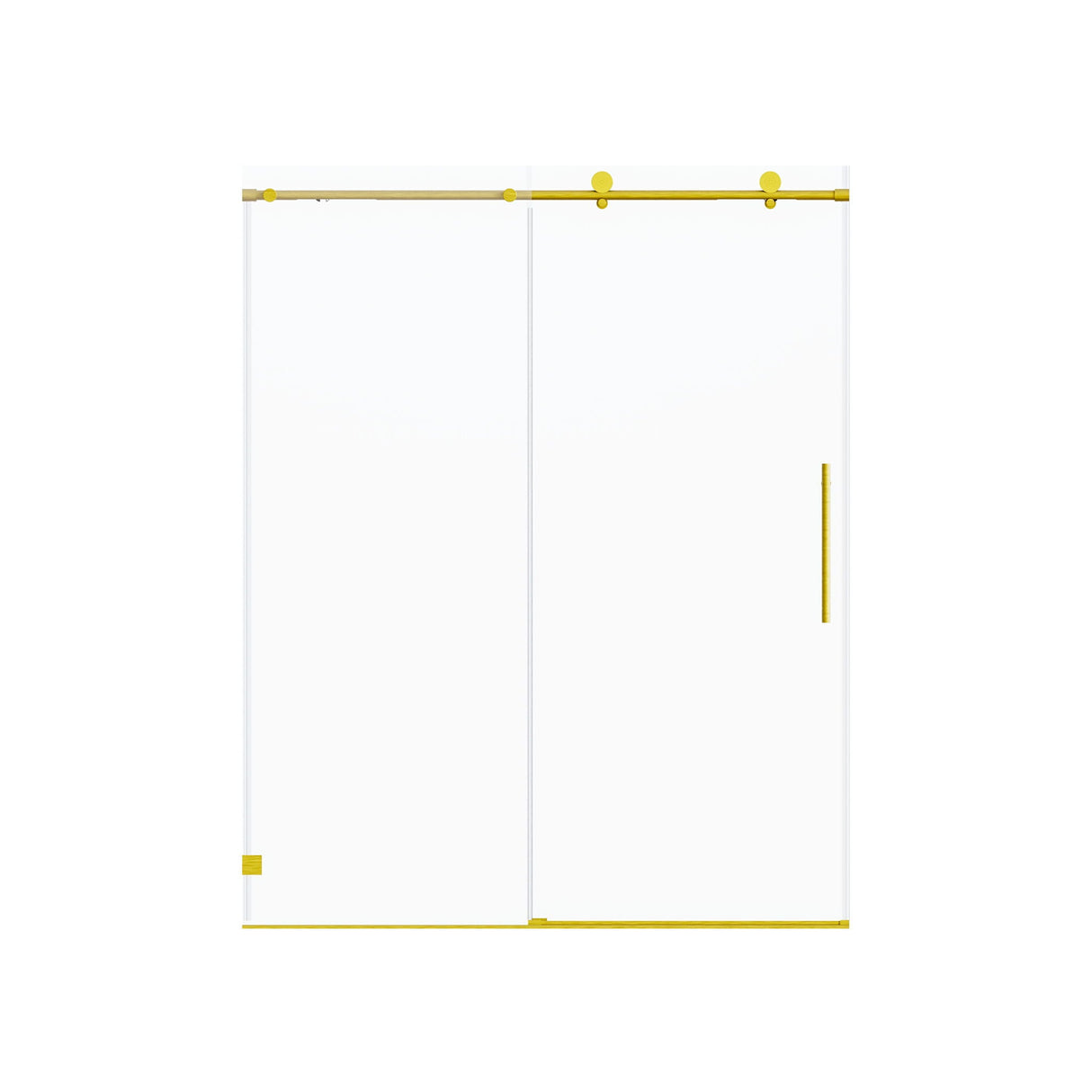 Frameless Single Sliding Soft Close Shower Doors, 5/16" Sgcc Tempered Glass