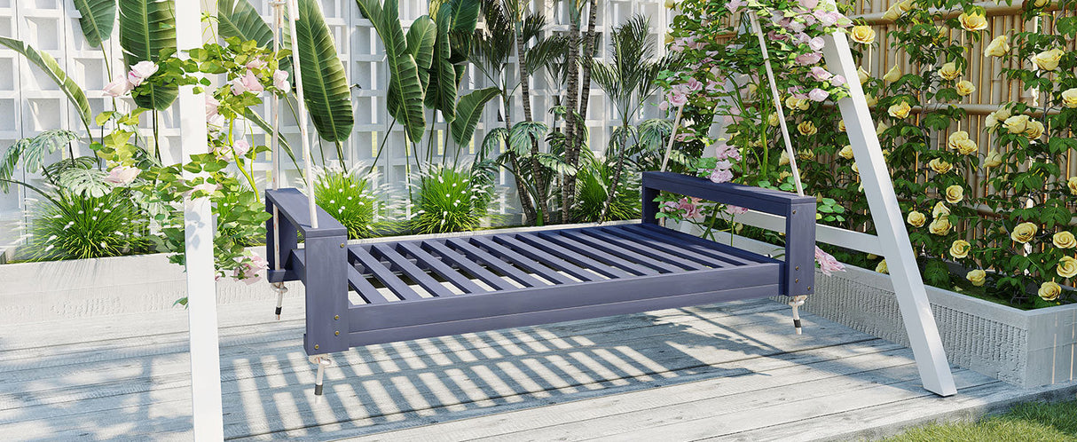 Twin Size Porch Swing Bed SeatingGray