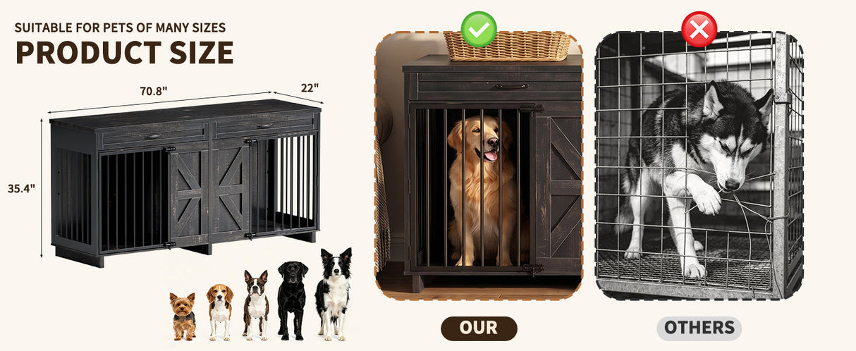 Dog Crate Furniture TV Stand