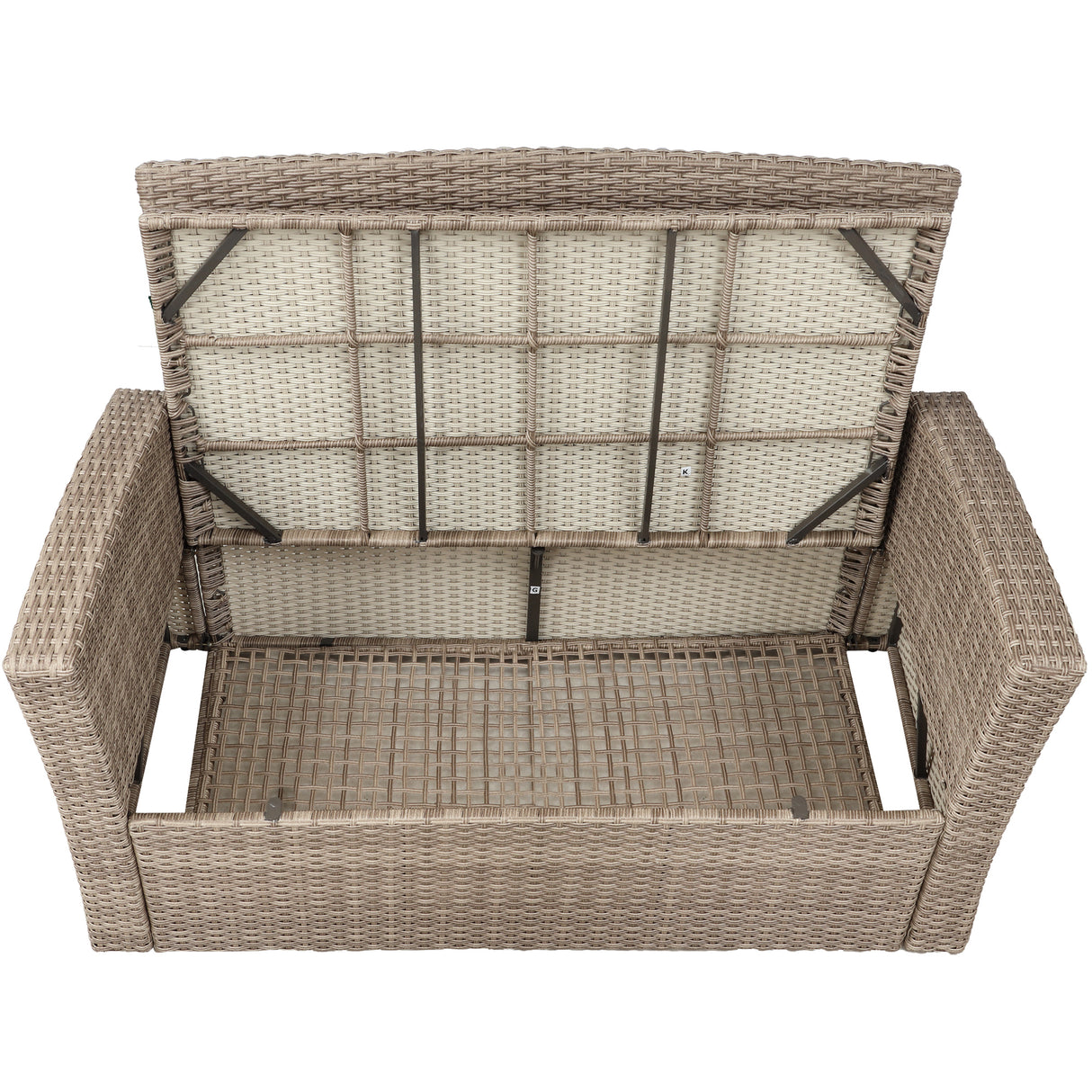 6 piece Tengbian Woven Rattan Outdoor Lounge Set