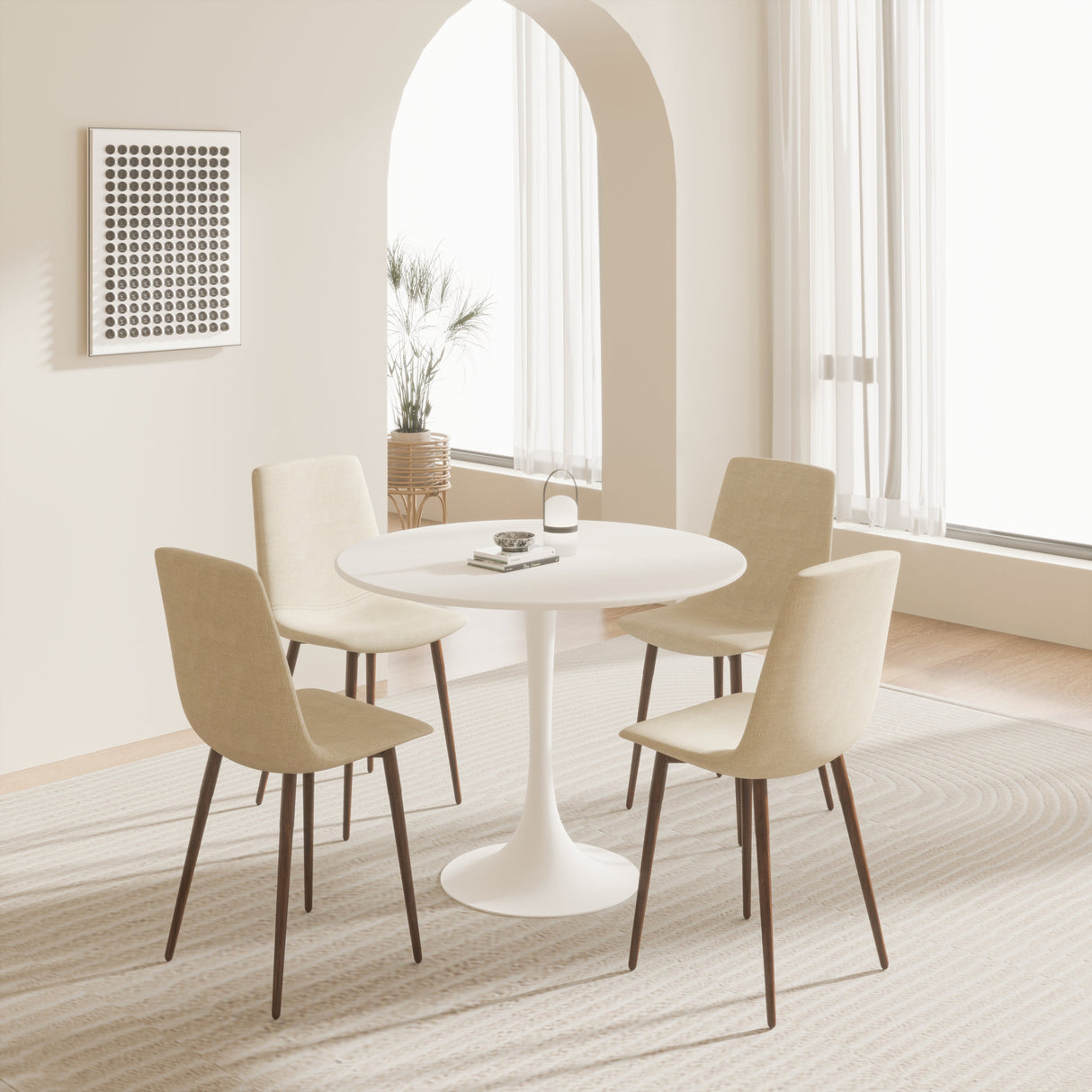 31.5" Dining Table in White