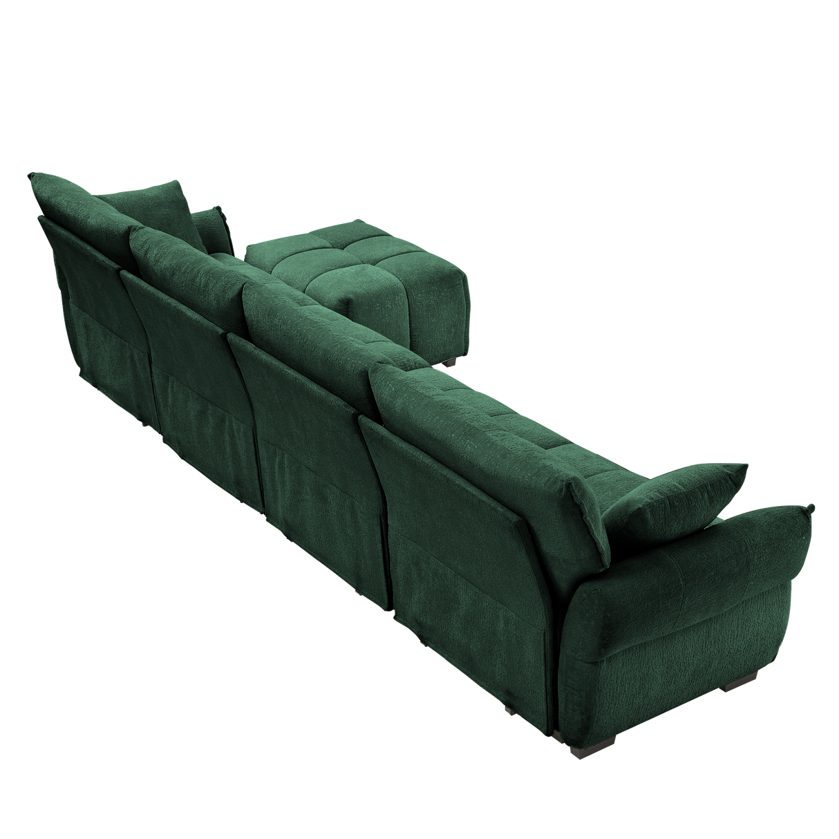 Modular 4-Seater Sofa With Ottoman
