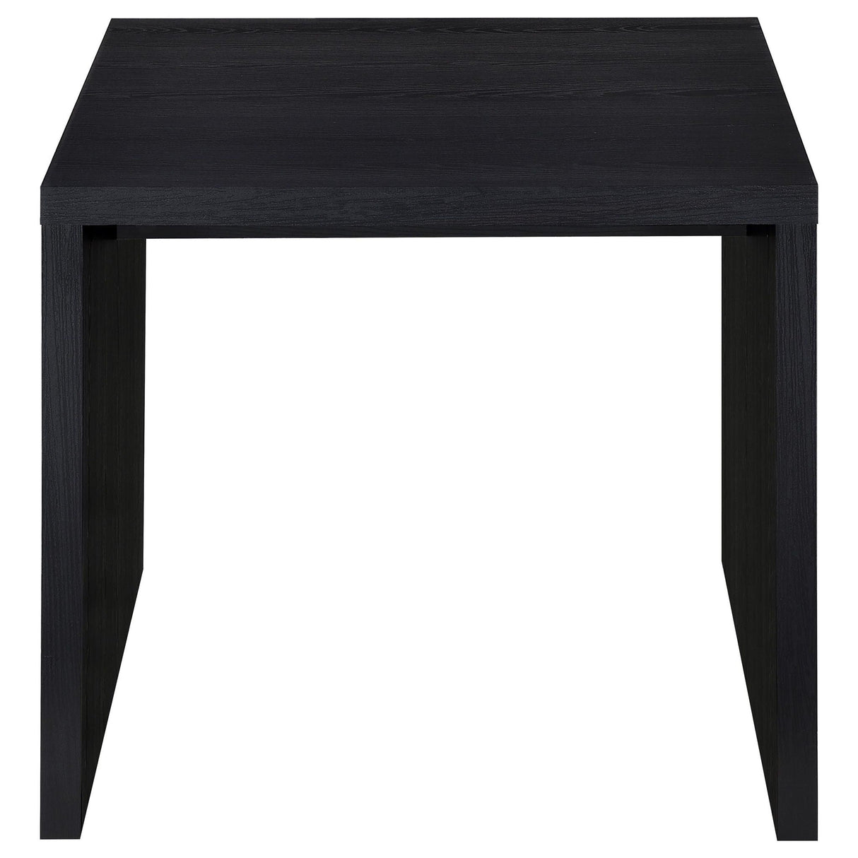 Knapp Engineered Wood Square Side End Table Black