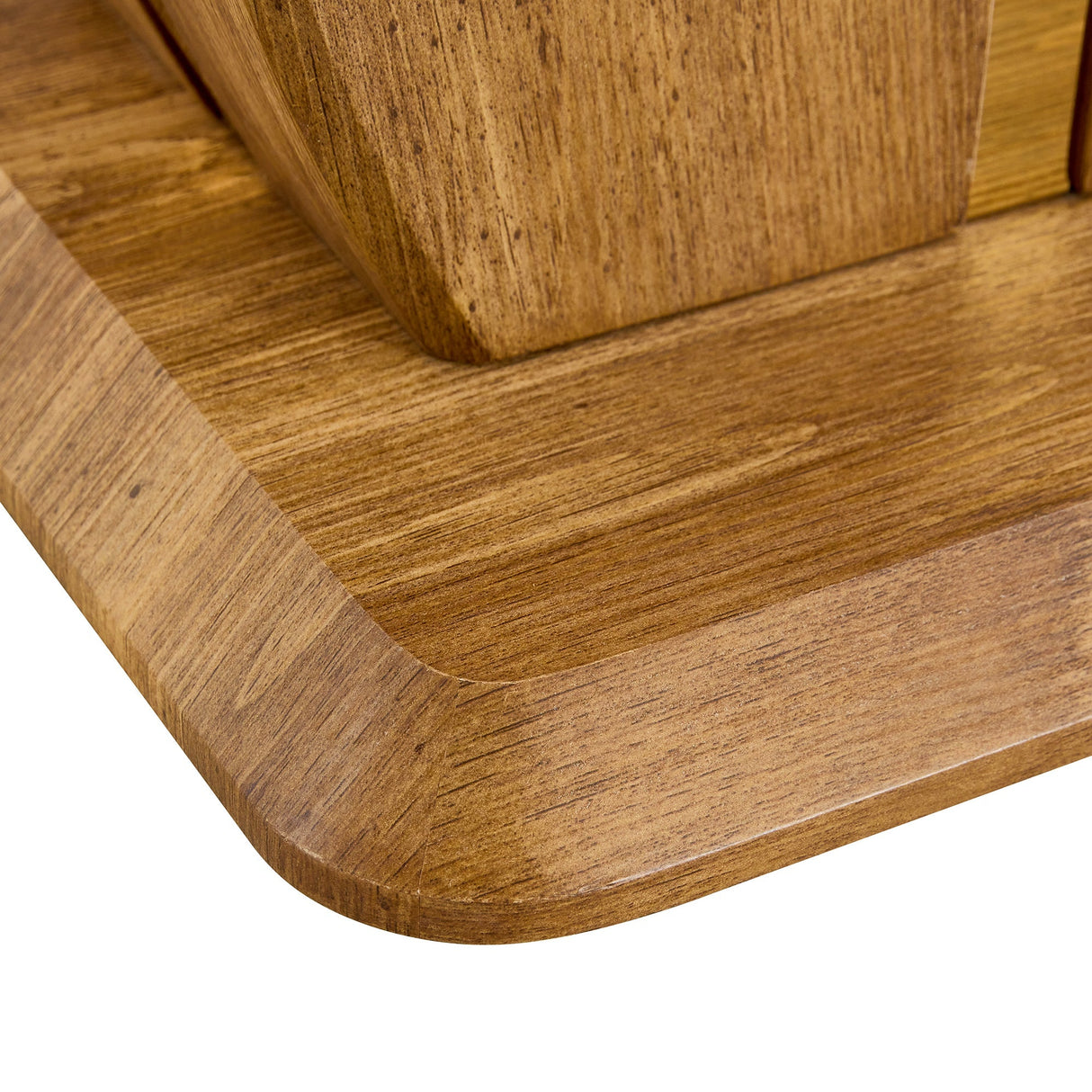 Elegant Wood-Grain Coffee Table