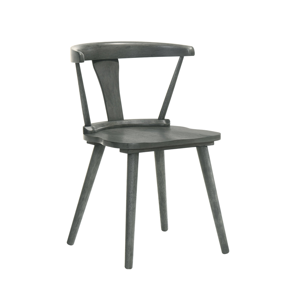 Modern Farmhouse Wood Dining Chairs, Set of 2