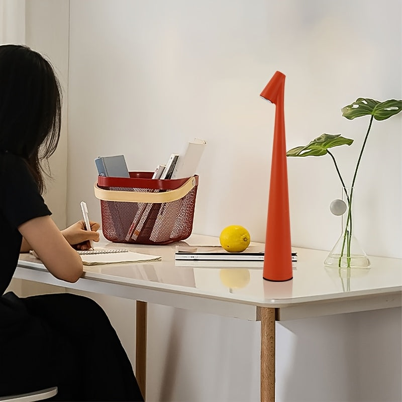 Rechargeable Touch LED Table Lamp – 3 Color Dimmable Light for Reading & Bedroom