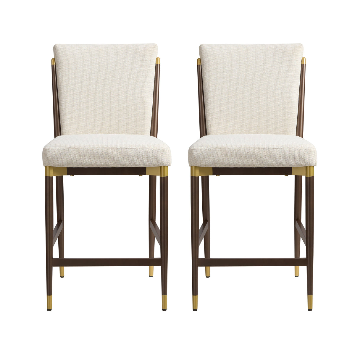 Modern Armless Counter Stool - Set of 2