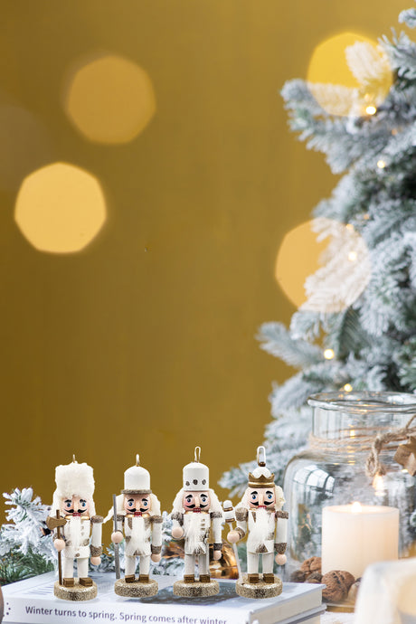 Set-of-4-3.9'-Nutcracker-Ornaments-Nutcrackers