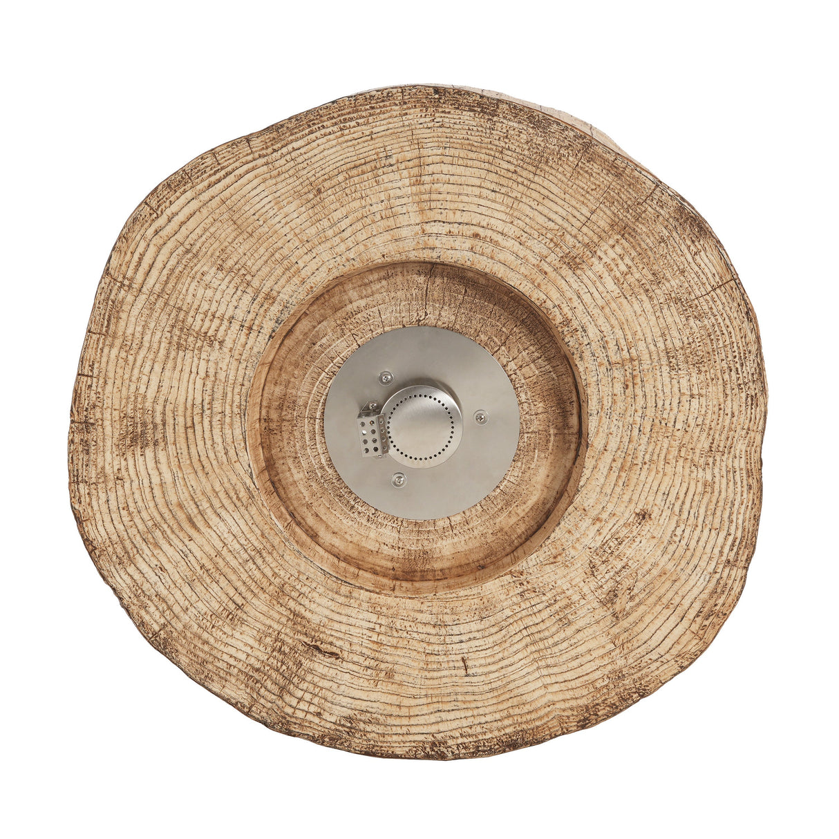 Patio MGO Propane Fire Pit, 30,000 BTU, Wood Pattern Brown