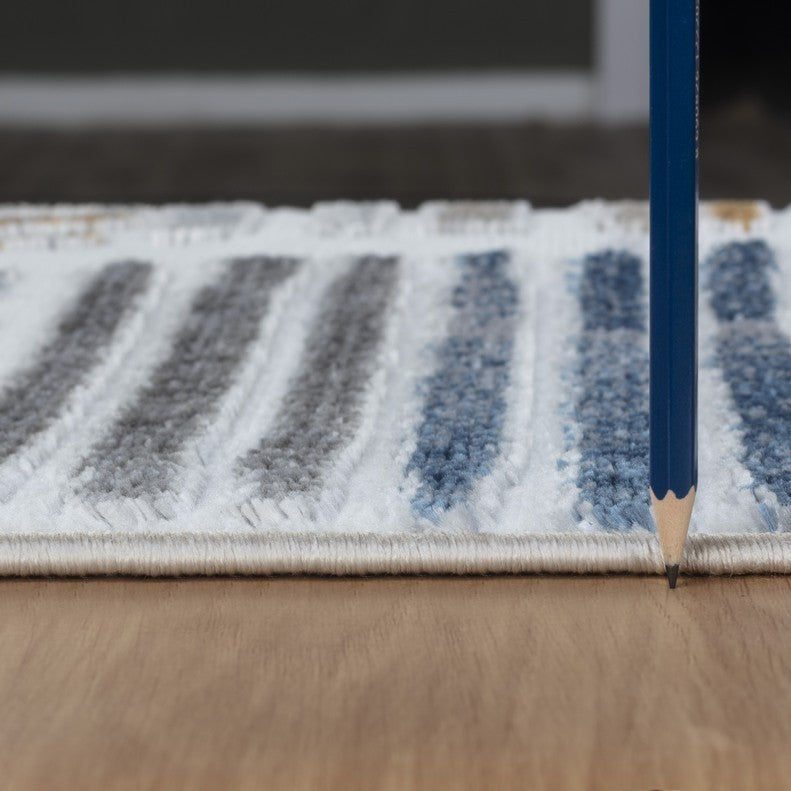 Nova Woven Area Rug 5x7 White