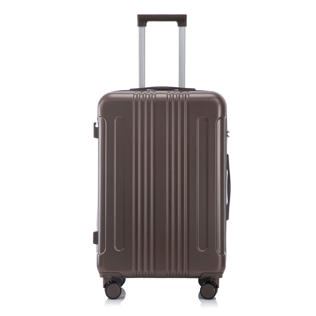 3 Piece ABS Spinner Wheel Luggage Set (Brown)