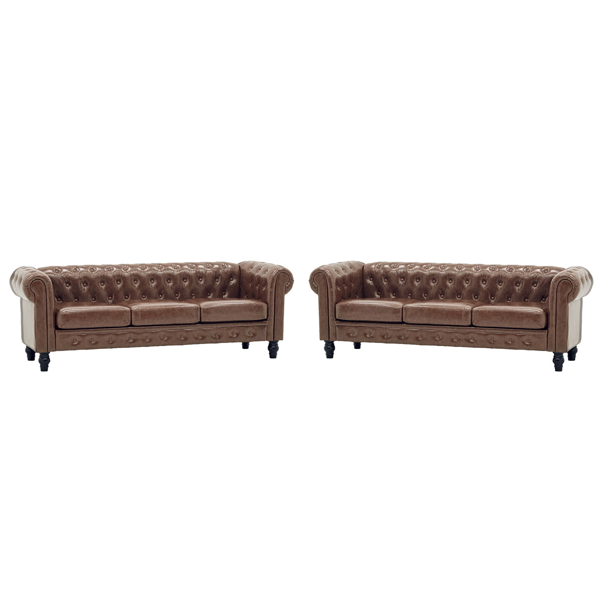 2 Piece Chesterfield Sofa Set