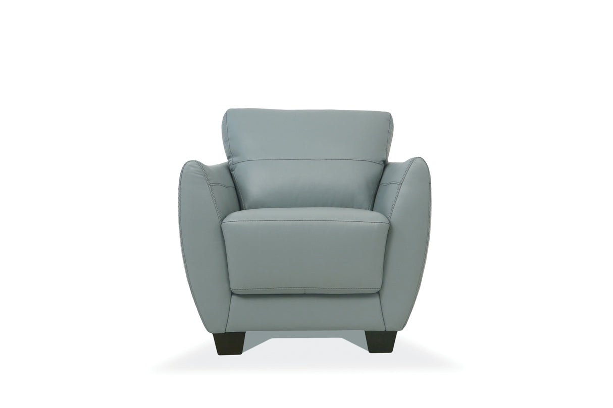 Valeria Watery Leather Chair (Assembled)