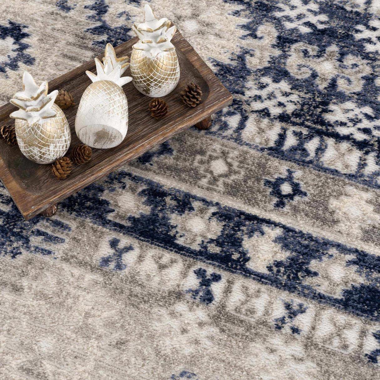 Bindi Navy Area Rug - Clearance