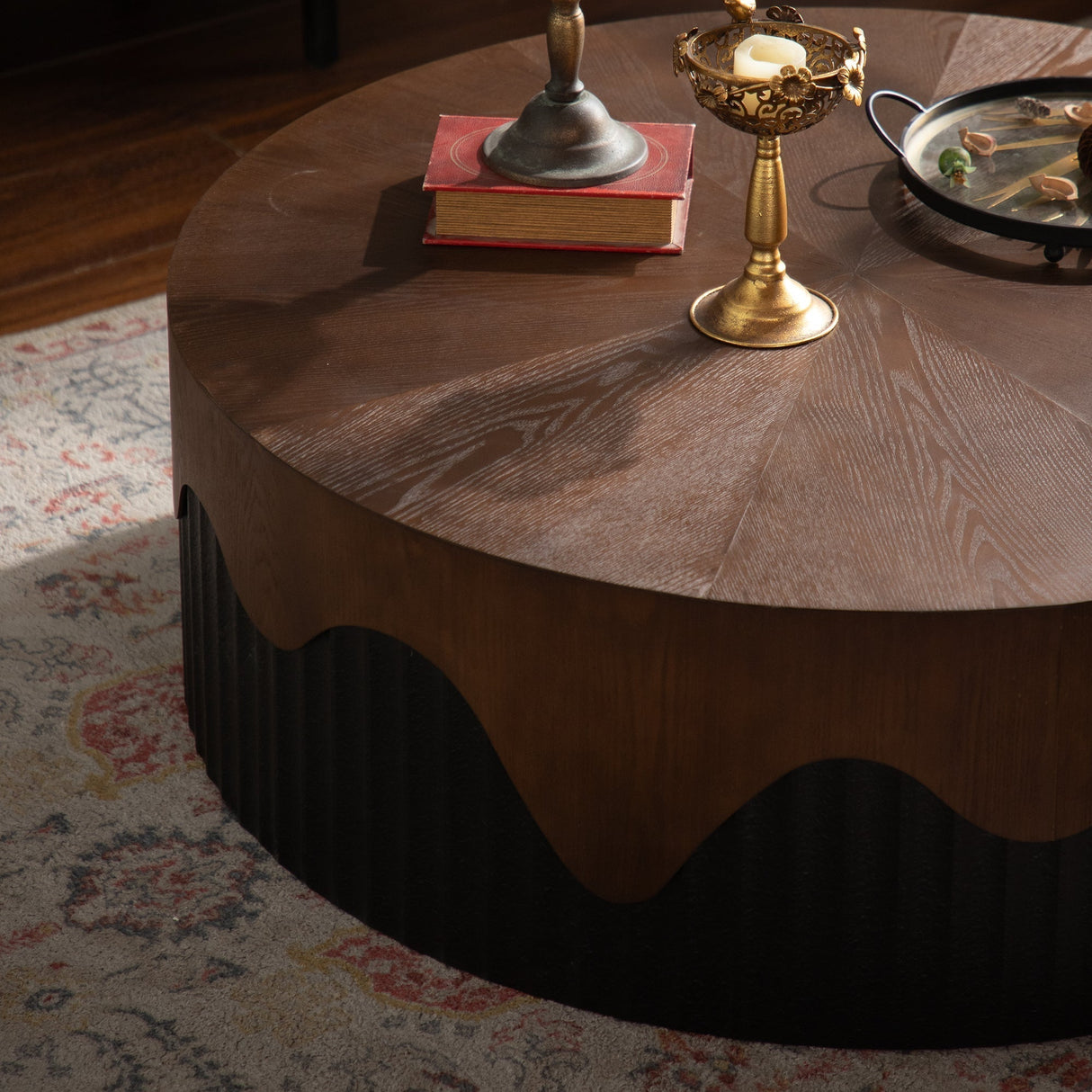 38.97' Round Coffee Table Handcrafted