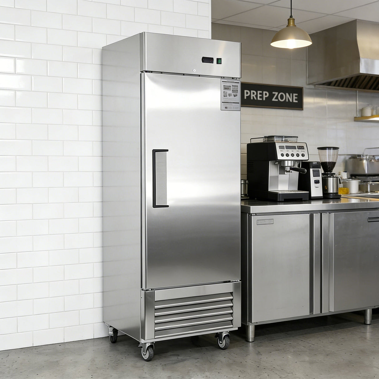 27" Commercial Refrigerator with Solid Door