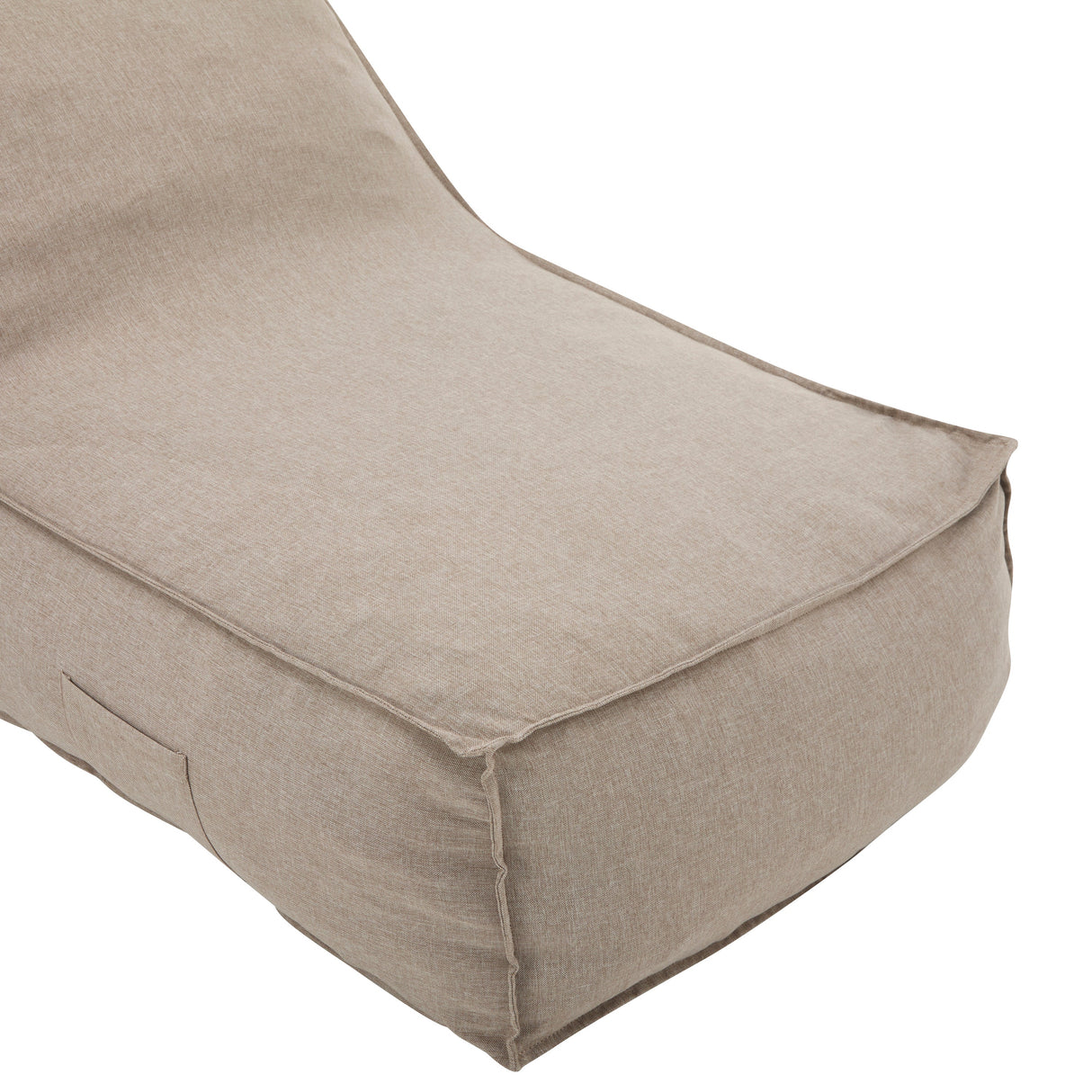 Perry Outdoor Bean Bag Lounge Chair Set of 2 in Beige