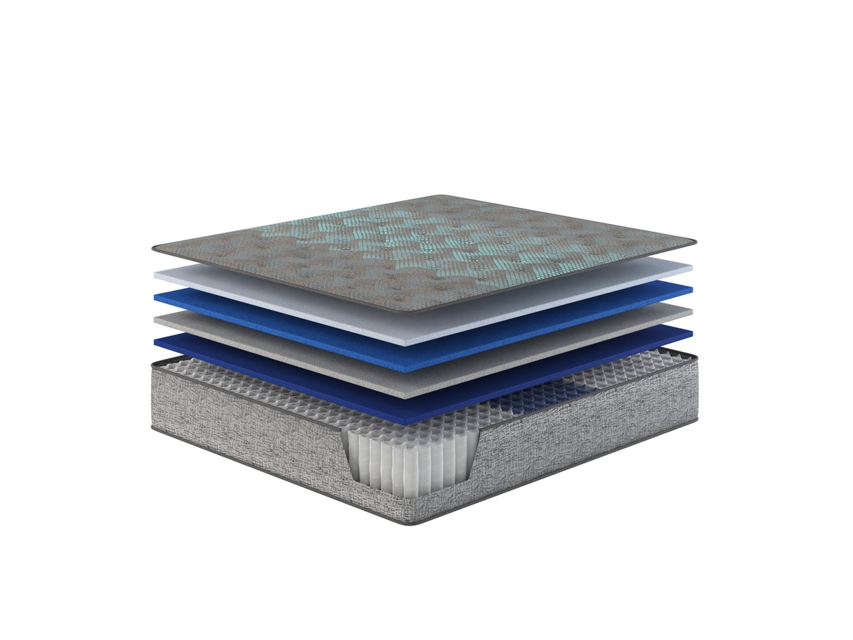 Restonic comfort care 13' hybrid mattress, individual pocketed coil mattress , firm comfort