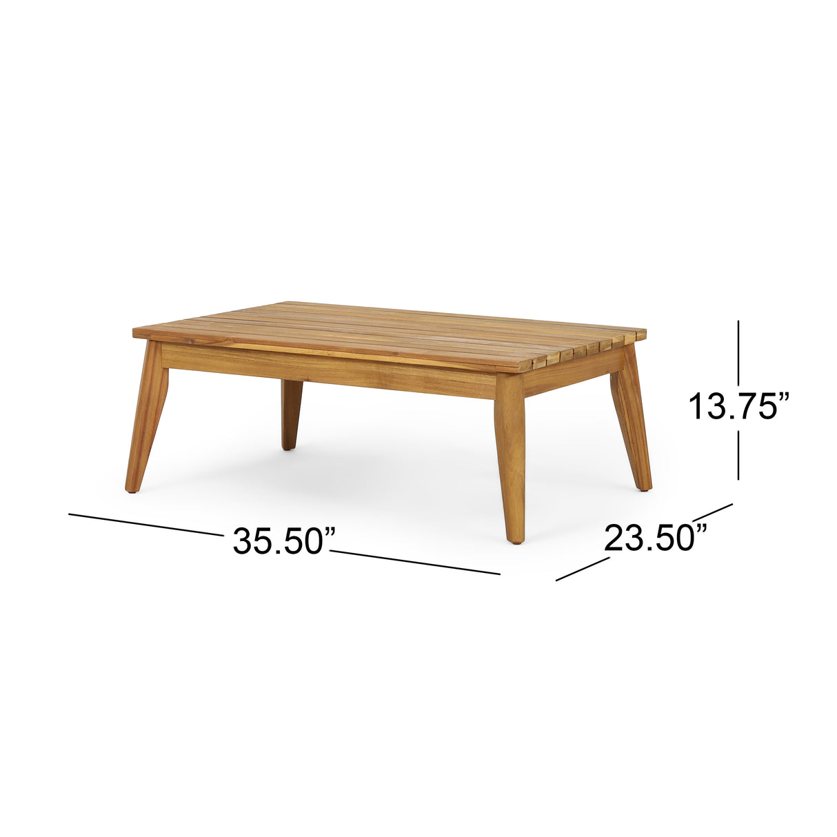 Anisa Acacia Wood & Woven Rope Outdoor Chat Set