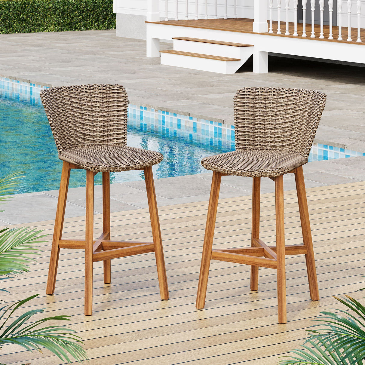 Lymington Outdoor Bar Stool (Set of 2)