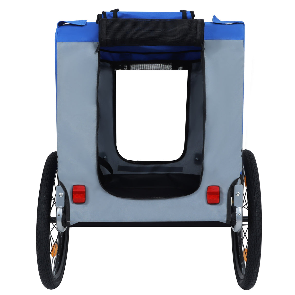 Large Folding Bike Trailer for Dogs – 66LB Capacity All-Terrain Pet Carrier