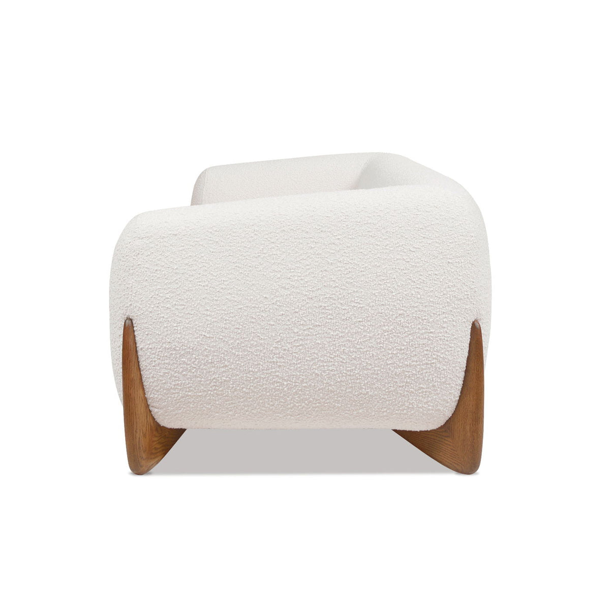 Alpine Luxurious Upholstery Sherpa Sofa with Removable Cushions - Available in White, Black, or Dark Green