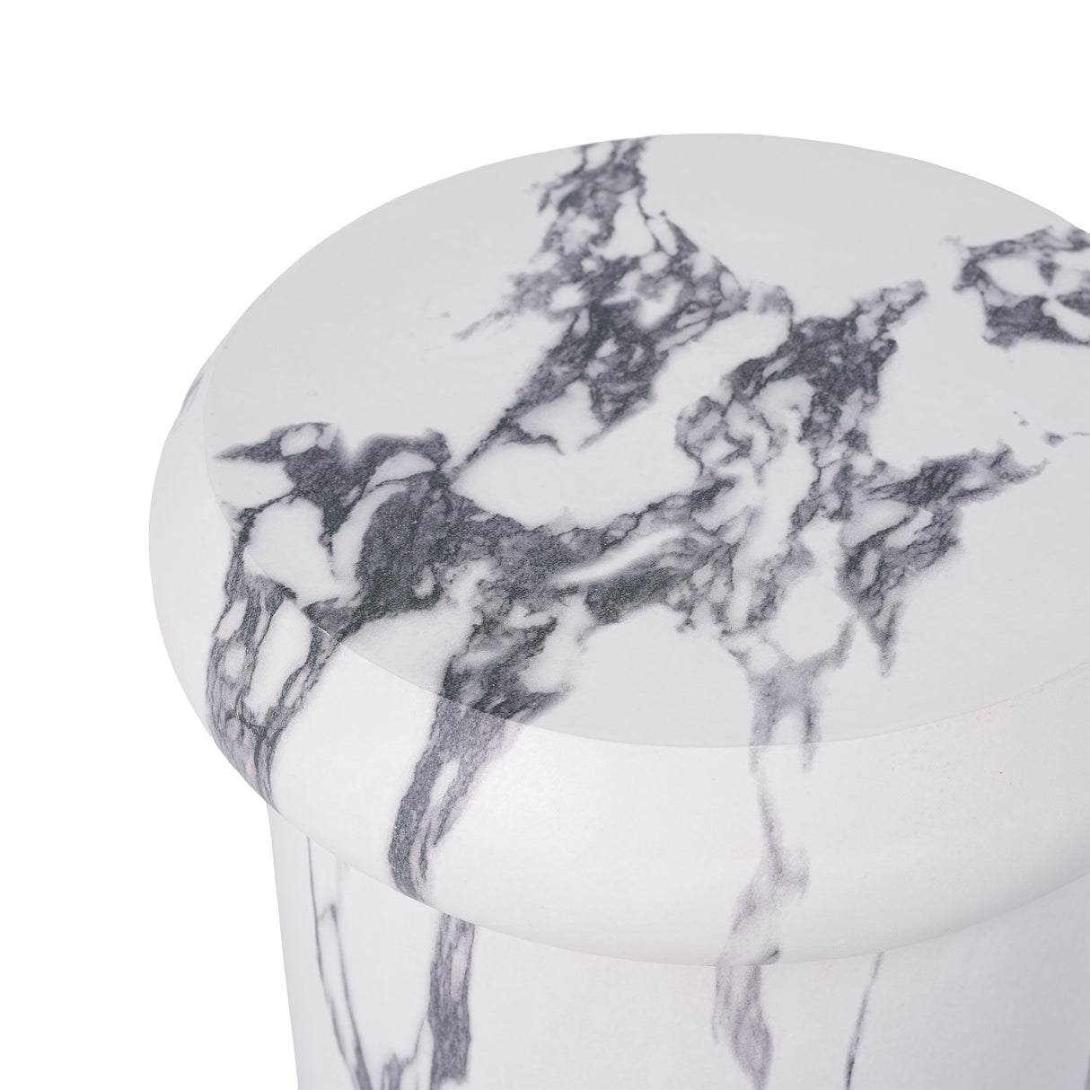 18.11"H Sculptural MGO Side Table