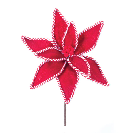 Candy-Cane-Poinsettia-Stem-(Set-of-6)-Christmas-Decor