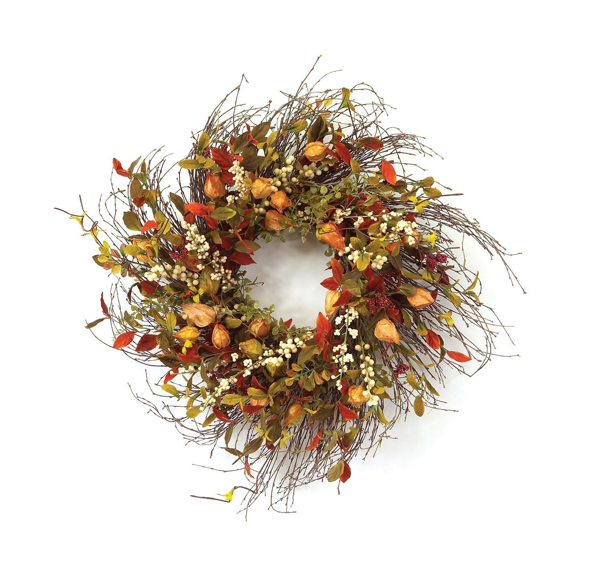 Cape Gooseberry Wreath 20"D - Tuesday Morning - Wreaths