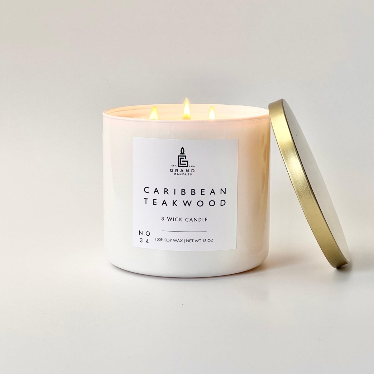 Caribbean Teakwood Soy Candle