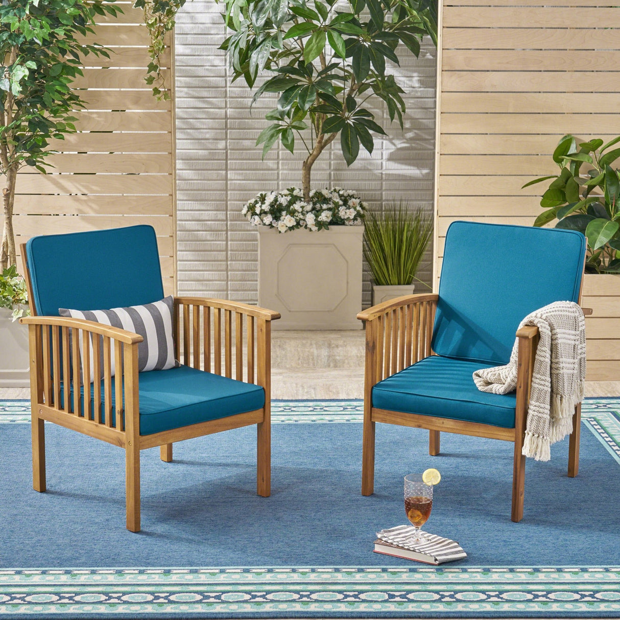 CASA ACACIA CLUB CHAIR MP2(set of 2) - Tuesday Morning - Chairs