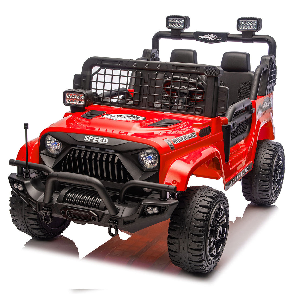 24V Two-Seater Kids Ride-On Electric Truck with Parental Control