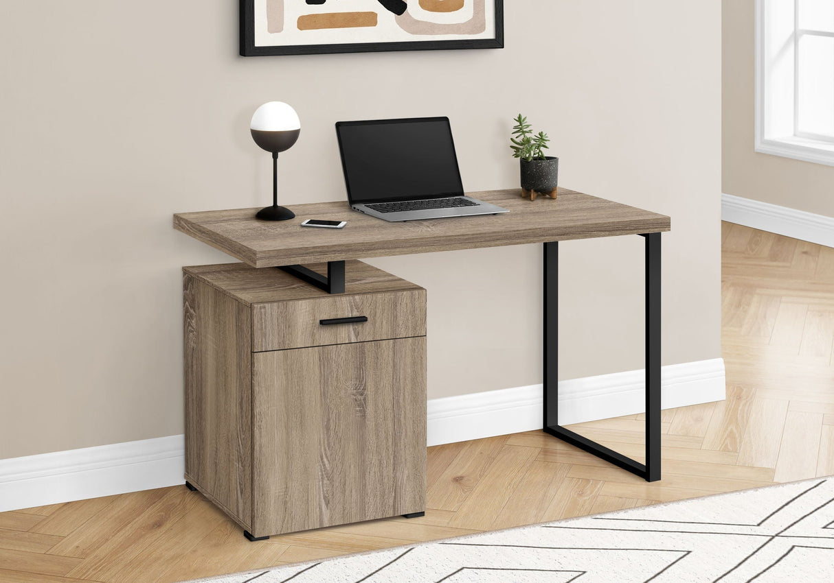 Contemporary Computer Desk with Storage Drawers