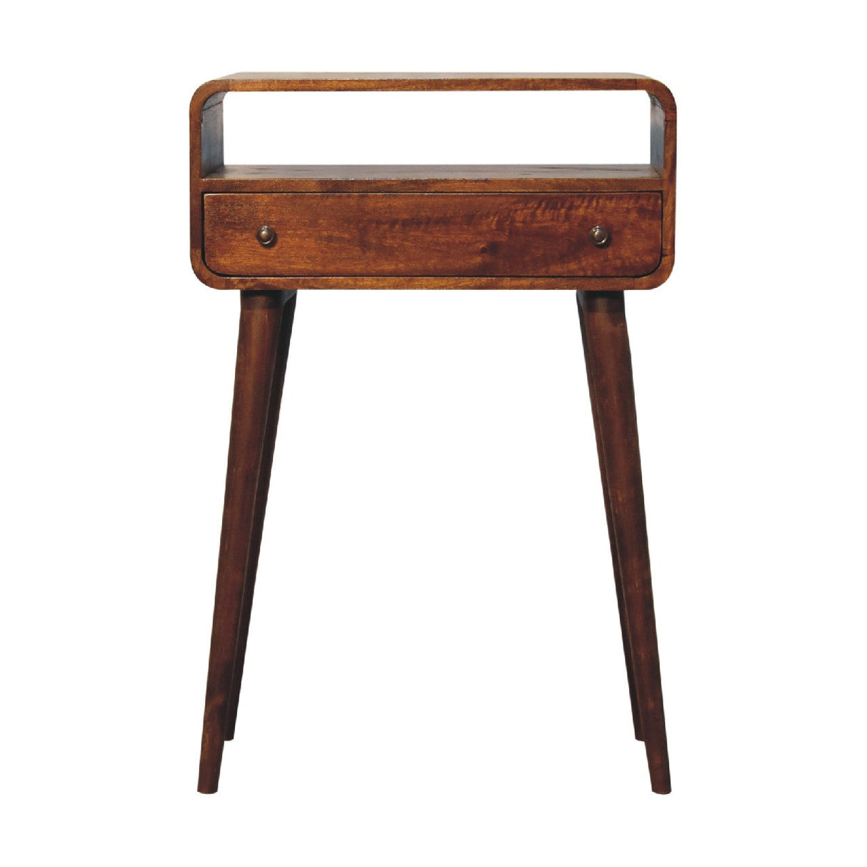 Solid Wood Chestnut Nordic Style Console Table
