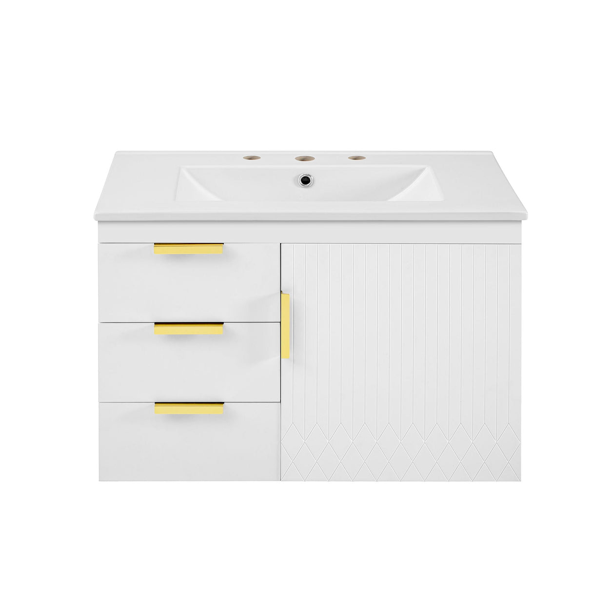 Wall Mounted Bathroom Cabinet With Side Cabinet Combo