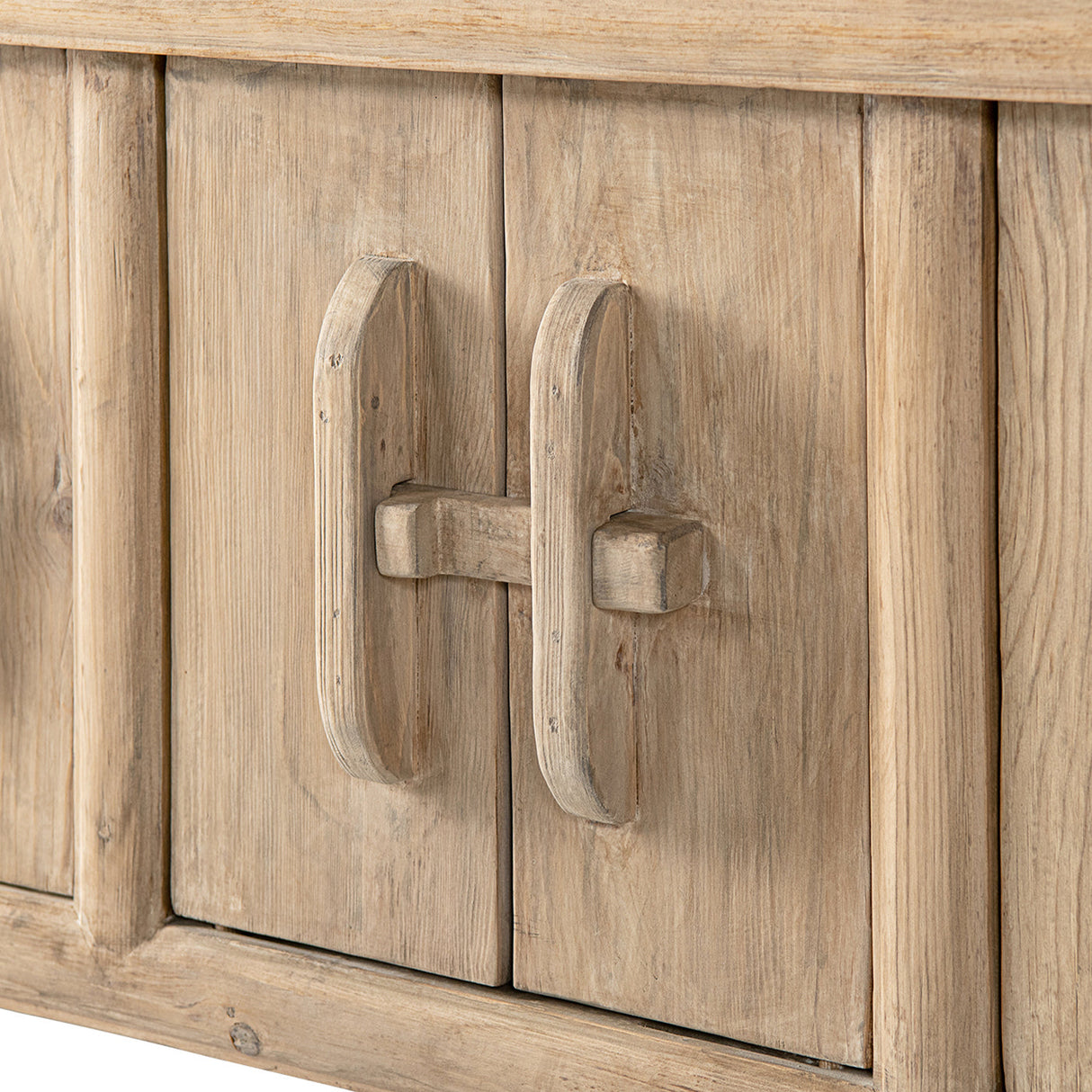 Rowan 60' Solid Reclaimed Pine Sideboard with Lower Shelf Heritage Light Natural Brown