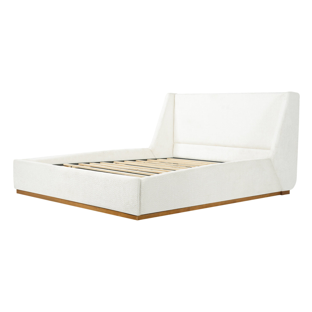 Luxury Upholstered Bed with Wings