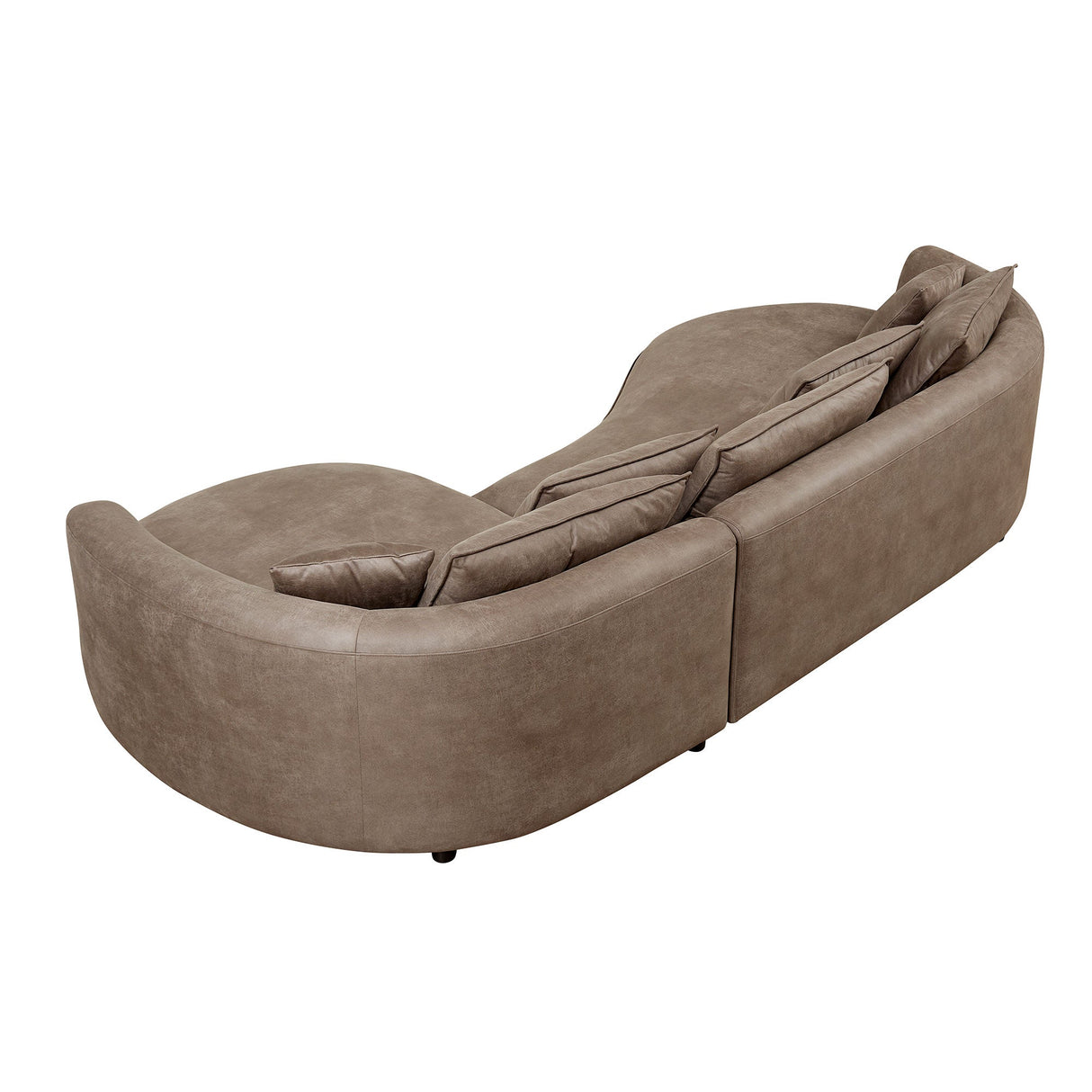 128.74 Inch Modern Sectional Curved Sofa Couch