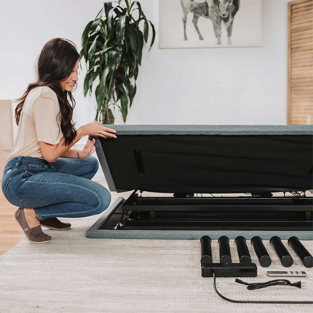 BTX4 Full Adjustable Bed Base With Head and Foot Position Adjustment