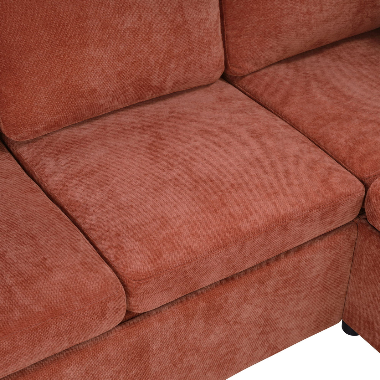 Modern L Shaped Sectional Sofa Bed With Hidden Storage Upholstery